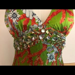 Maryl Couture satin evening dress